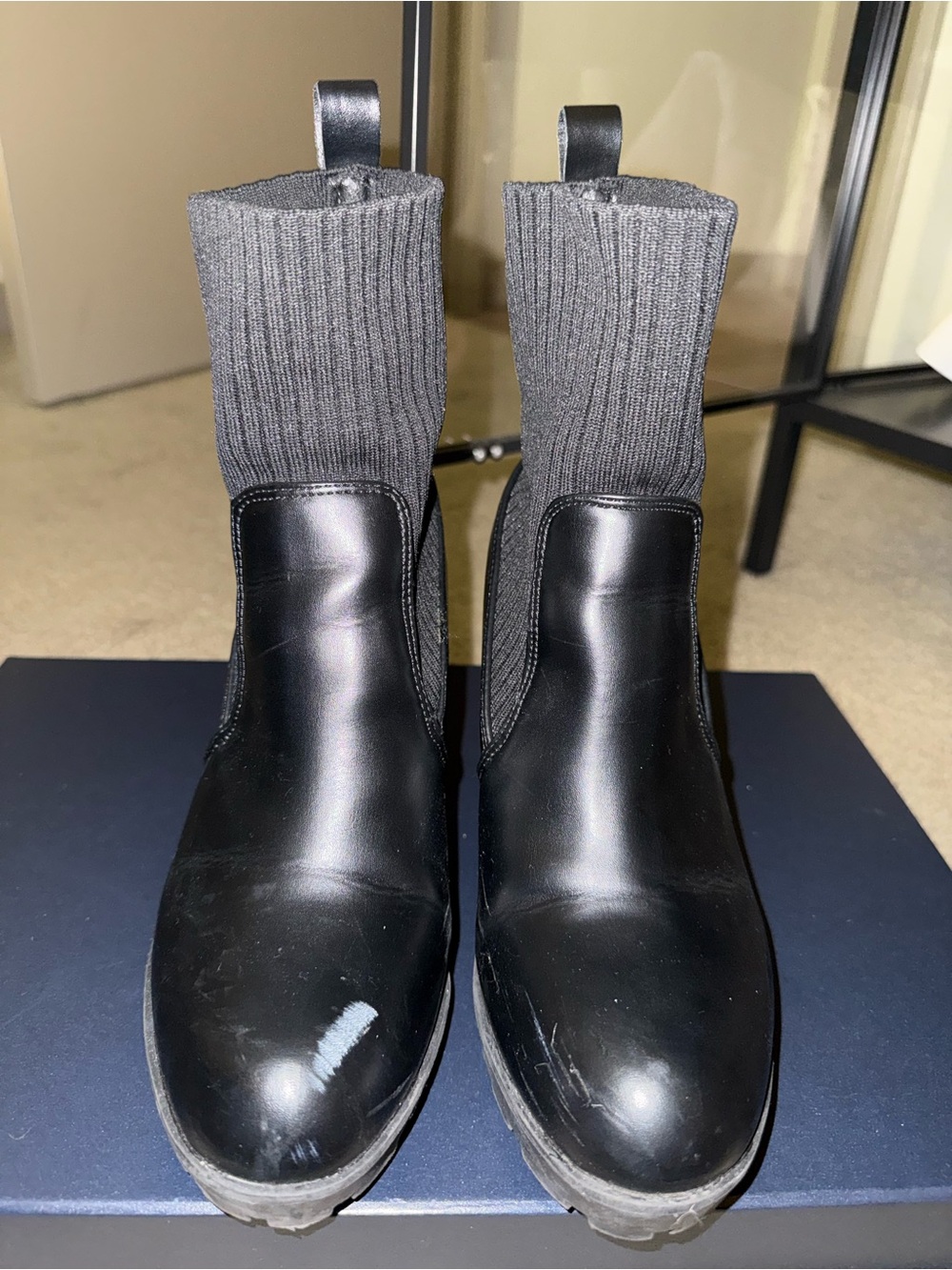 Black Sock Boots